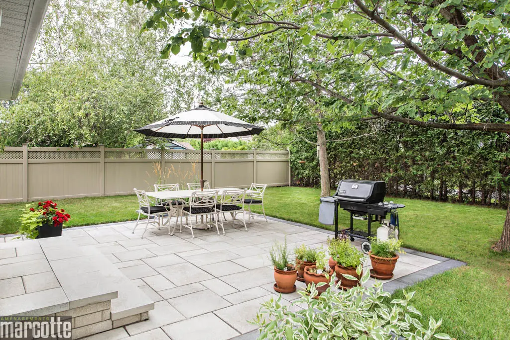 Charming Slab Patio