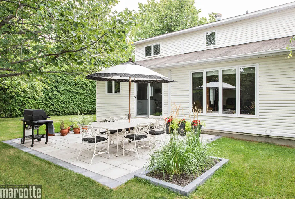 Charming Slab Patio