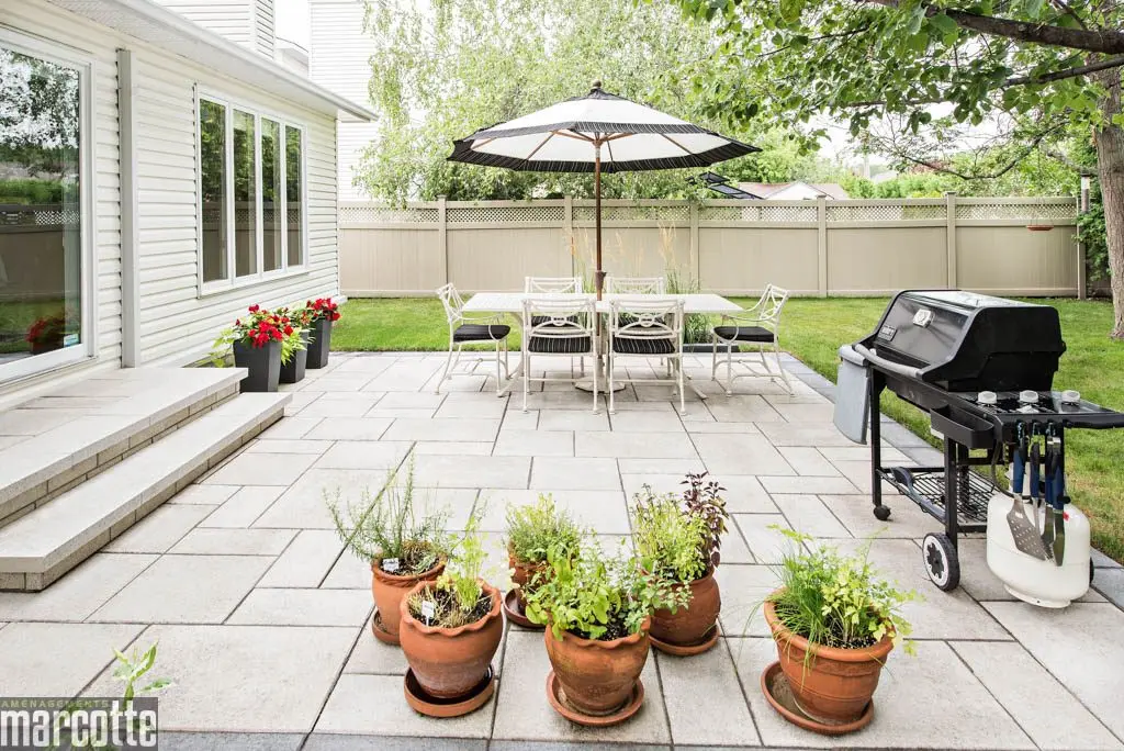 Charming Slab Patio