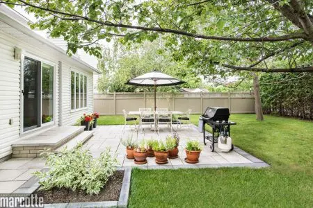 Charming Slab Patio