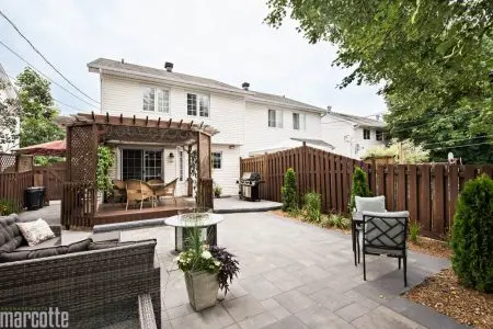 Slabs and Raised Platform, Privacy Pergola
