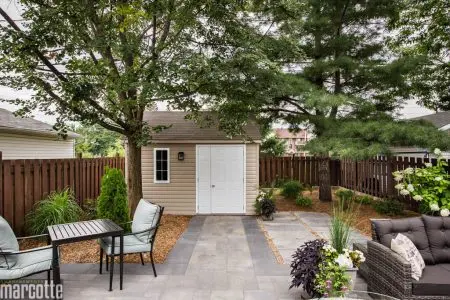 Slabs and Raised Platform, Privacy Pergola