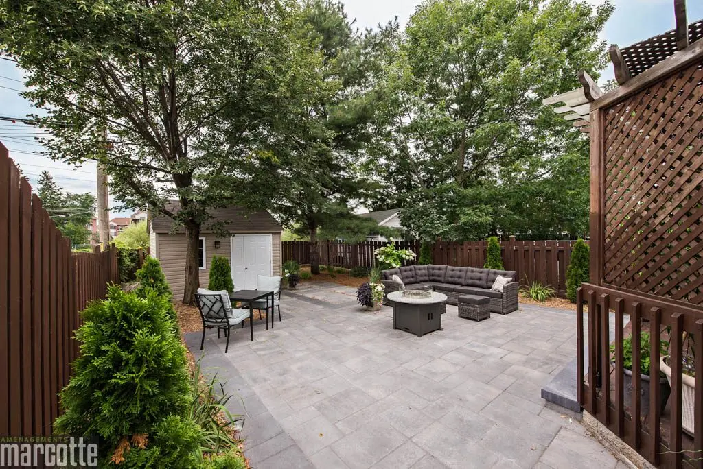 Slabs and Raised Platform, Privacy Pergola
