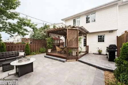 Slabs and Raised Platform, Privacy Pergola