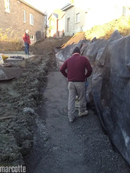 Retaining Wall Installation