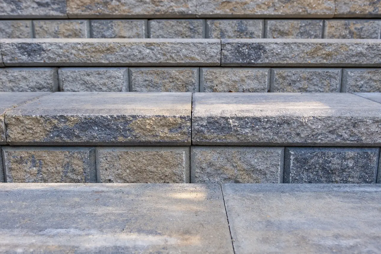 Installation du murs de soutenement