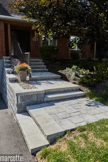 Retaining Walls and Stone Stairs