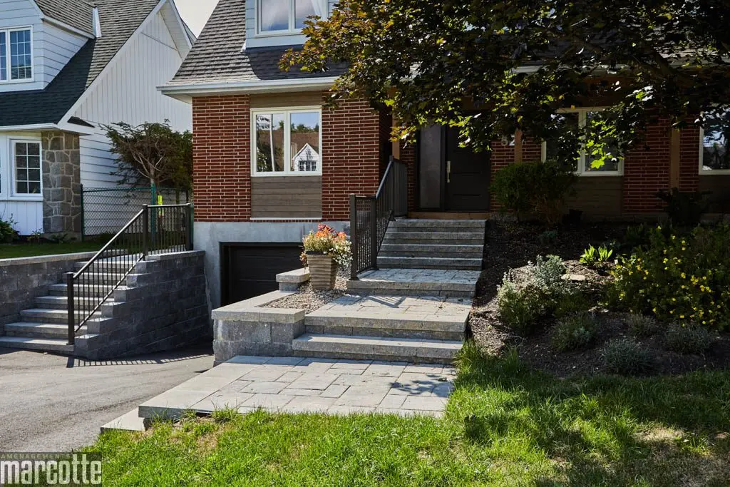 Retaining Walls and Stone Stairs