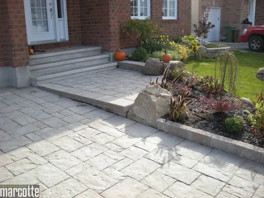 Installation de Pavé uni, dalles et marches